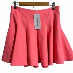 Elizabeth & James Morrison HTCA Women Sz 12 Vibrant Peach Coral Pink Mini Skirt